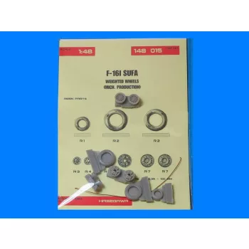 Wheelliant - F-16I Sufa weighted wheels f.Hasgawa