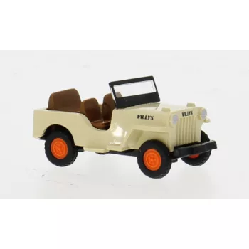 Wiking - Willys Jeep CJ-3A, beige, 1949, 1:87