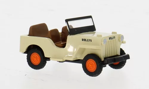 Wiking - Willys Jeep CJ-3A, beige, 1949, 1:87