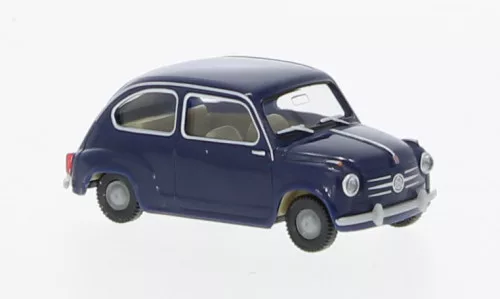 Wiking - Fiat 600, dunkelblau, 1955, 1:87