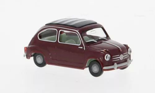 Wiking - Fiat 600, dunkelrot, 1:87