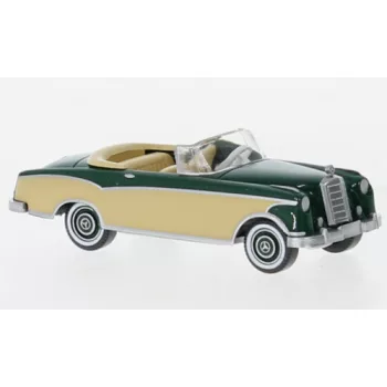   Wiking - Mercedes 220 S Cabriolet, dunkelgrün/beige, 1958, 1:87