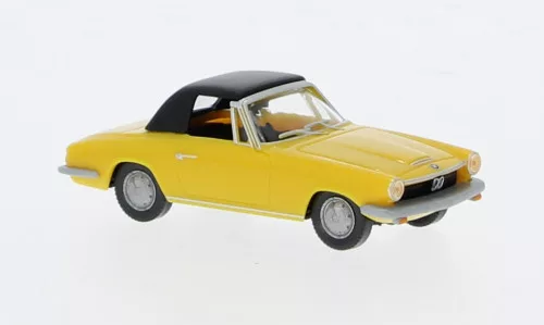Wiking - BMW 1600 GT Cabrio, gelb, 1967, 1:87