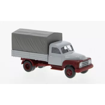 Wiking - Hanomag L28, hellgrau/dunkelrot, 1950, 1:87