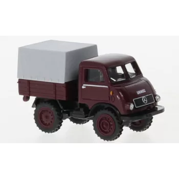 Wiking - Mercedes Unimog U402, dunkelrot, 1953, 1:87
