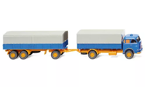 Wiking - MAN Pausbacke, blau/gelb, 1960, 1:87