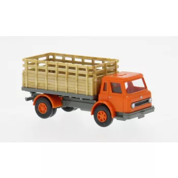   Wiking - International Harvester Gitteraufbau-LKW, orange/grau, 1962, 1:87