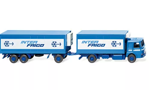 Wiking - MAN Kühlkofferlastzug, 1972, Inter Frigo, 1:87