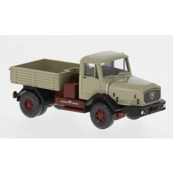   Wiking - Faun Schwerlastzugmaschine dunkelbeige/dunkelrot 1965