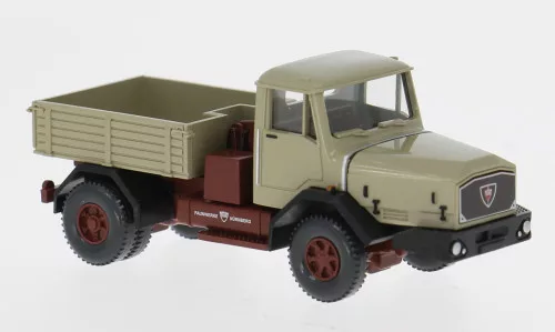 Wiking - Faun Schwerlastzugmaschine dunkelbeige/dunkelrot 1965