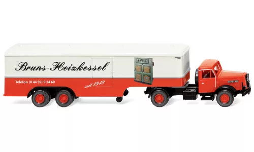 Wiking - Henschel Koffersattelzug, 1955, Bruns, 1:87
