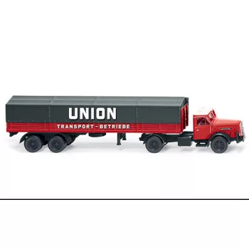   Wiking - Henschel Pritschensattelzug, 1950, Union Transport, 1:87