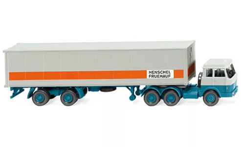 Wiking - Hanomag Henschel Containersattelzug, Henschel Fruehauf, 1:87