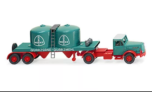 Wiking - Henschel Chemikaliensattelzug, 1955, Quarzwerke, 1:87
