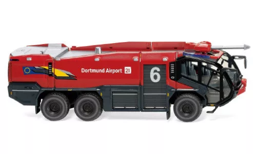 Wiking - Rosenbauer FLF Panther 6x6, Dortmund Airport, 1:87
