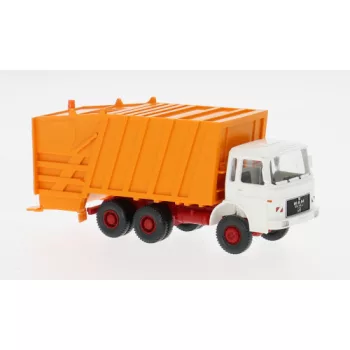 Wiking - MAN Pressmüllwagen, weiss/orange, 1967, 1:87