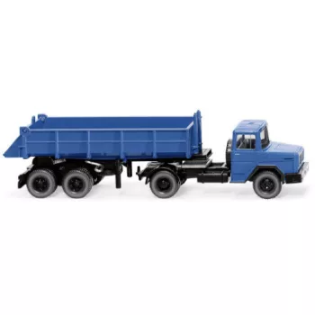 Wiking - Magirus Deutz Hinterkippersattelzug, blau, 1:87