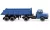 Wiking - Magirus Deutz Hinterkippersattelzug, blau, 1:87
