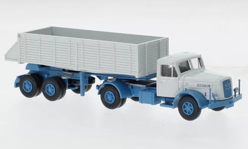 Wiking - Henschel Hinterkippersattelzug, hellblau/weiss, 1955, 1:87