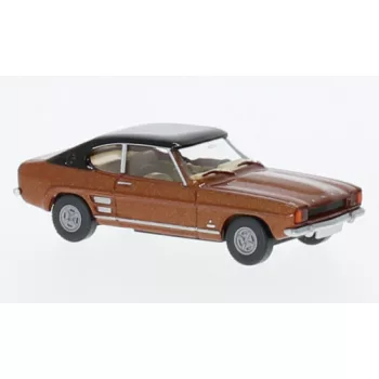 Wiking - Ford Capri MKI, braun/schwarz, 1969, 1:87