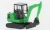 Wiking - Terex HR 18 Minibagger light green