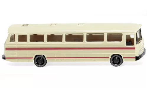 Wiking - Mercedes O 302 Reisebus, hellbeige/rot, 1:160