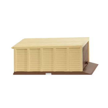   Wiking - Zubehör Selbstbau-Garage (3S), beige/braun, 1967, 1:87