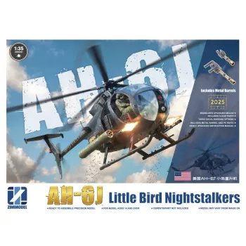 Zimi Model - AH-6J Little Bird Nightstalkers w/Metal Barrels