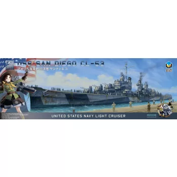 Zimi Model - USS SAN DIEGO CL-53 (ATORI BRAND)