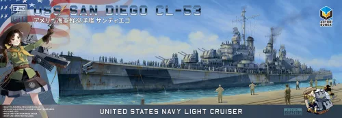 Zimi Model - USS SAN DIEGO CL-53 (ATORI BRAND)