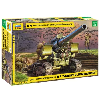   Zvezda - 1:35 Soviet 203-mm Howitzer m1931 B-4 Stalin's Sledgehammer