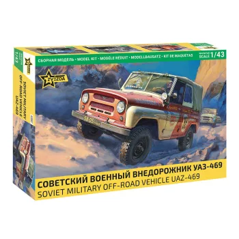 Zvezda - 1:43 Soviet military off-road vehicle UAZ-469