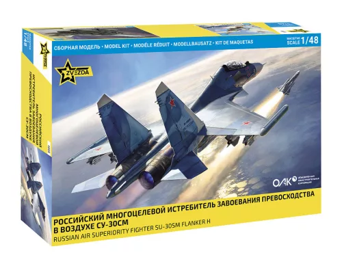 Zvezda - 1:48 Russian Air Superiority Fighter Sukhoi Su-30SM Flanker H