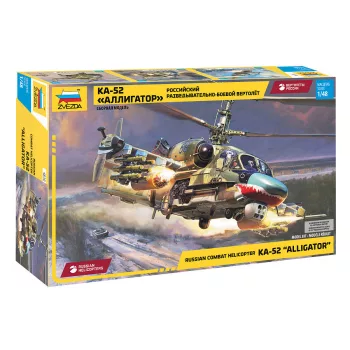   Zvezda - 1:48 Reconnaissance and combat helicopter Ka-52 "Alligator"