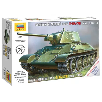 Zvezda - T-34 Soviet Medium Tank 1:72 (5001)