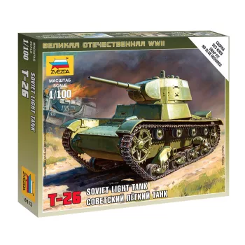 Zvezda - Soviet Tank T-26 1:100 (6113)