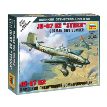 Zvezda - German Dive Bomber Ju-87 B2 Sluka 1:144 (6123)