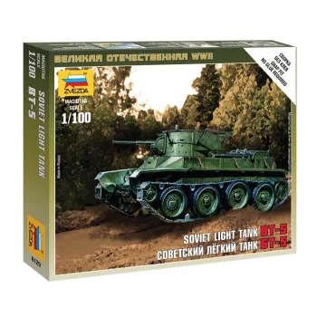 Zvezda - Soviet Light Tank Bt-5 1:100 (6129)