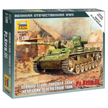 Zvezda - Panzer III Flamethrower Tank 1:100 (6162)