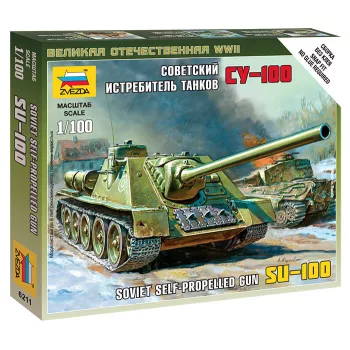 Zvezda - Su-100 Soviet Self-Propelled Gun 1:100 (6211)