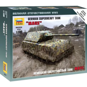 Zvezda - German Superheavy Tank Maus 1:100 (6213)