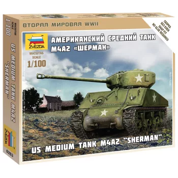 Zvezda - Sherman M4 1:100 (6263)