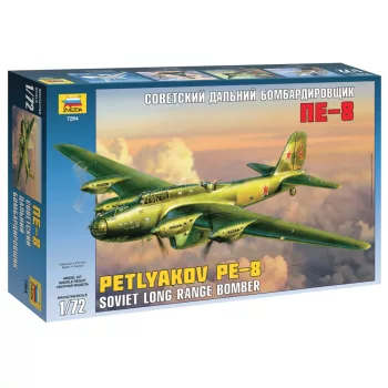 Zvezda - Petljakov Pe-8 Soviet long range bomber 1:72 (7264)
