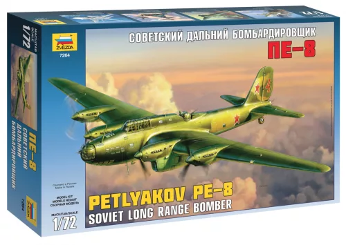 Zvezda - Petljakov Pe-8 Soviet long range bomber 1:72 (7264)
